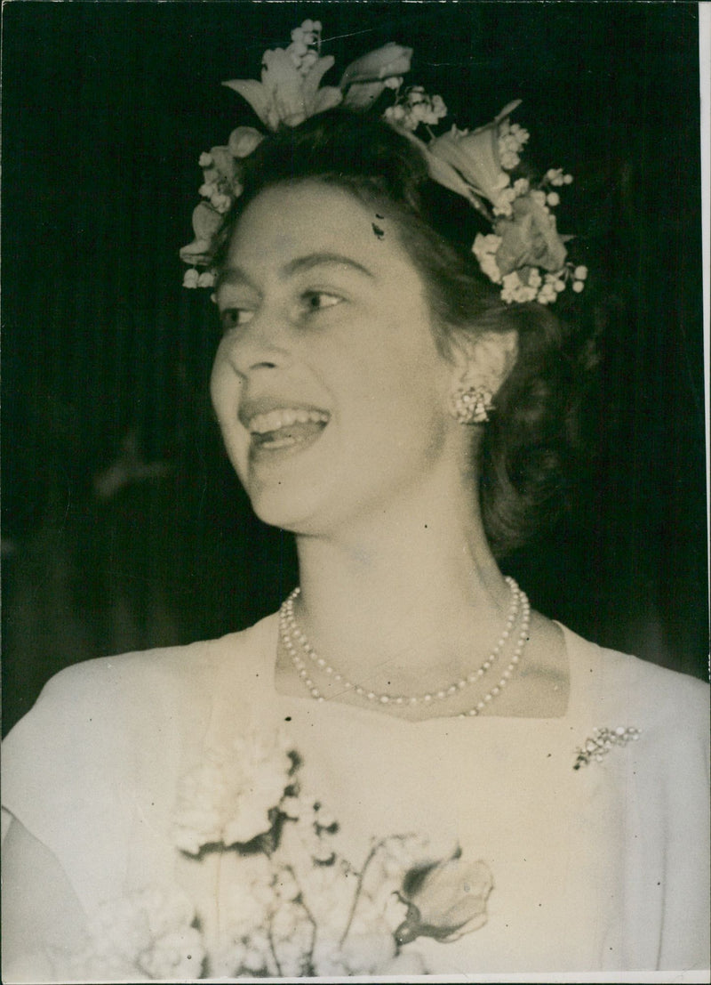 Princess Elizabeth as a bridesmaid - Vintage Photograph