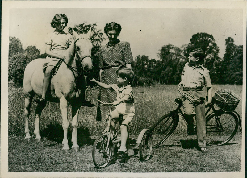 Duchess of Kent, Princess Alexandra, Prince Michael and Duke of Kent - Vintage Photograph