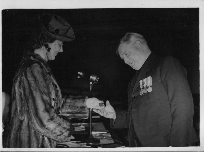 Coxswain John B. McLean and Duchess of Kent - Vintage Photograph