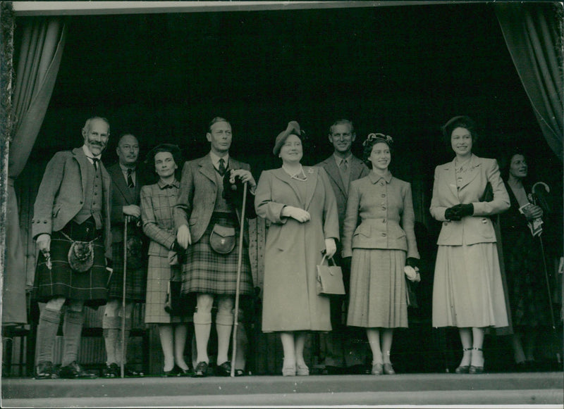 Royal Family at Highland Games - Vintage Photograph