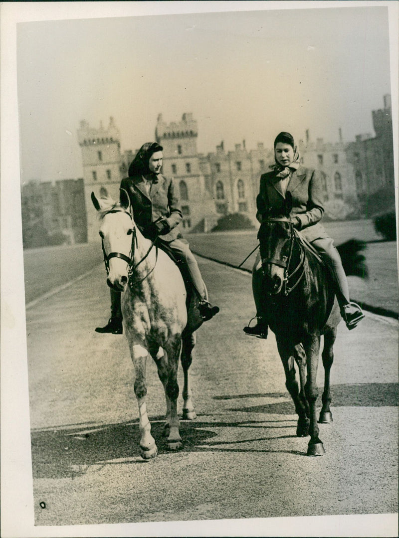 Princess Elizabeth and Princess Margaret Rose - Vintage Photograph