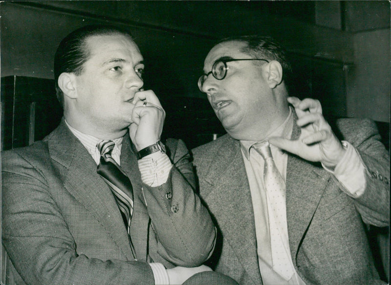 Davide Lajolo and Antonio Zoboli - Vintage Photograph