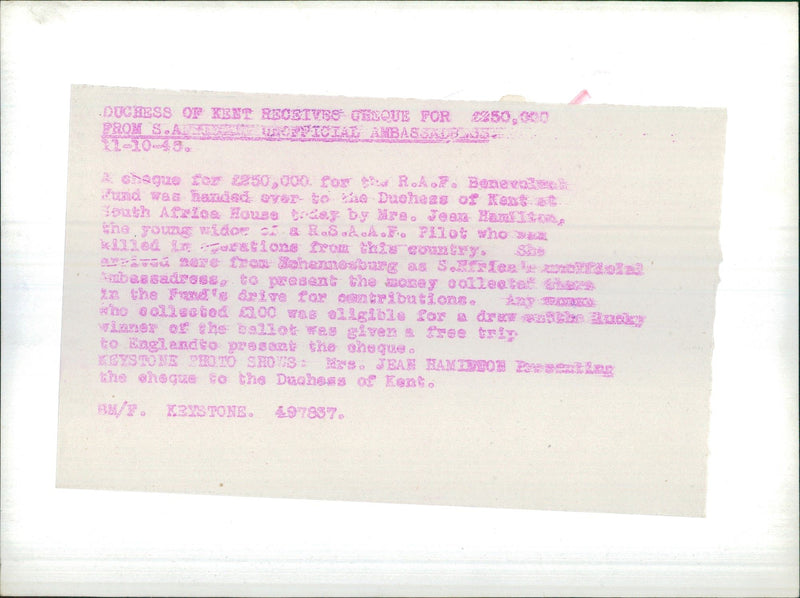 Duchess of Kent - Vintage Photograph