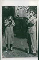 Queen Alexandrine of Denmark and Crown prince Frederik - Vintage Photograph