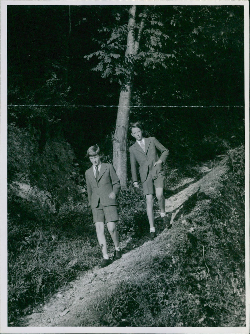 Prince Baudouin, Prince Albert - Vintage Photograph