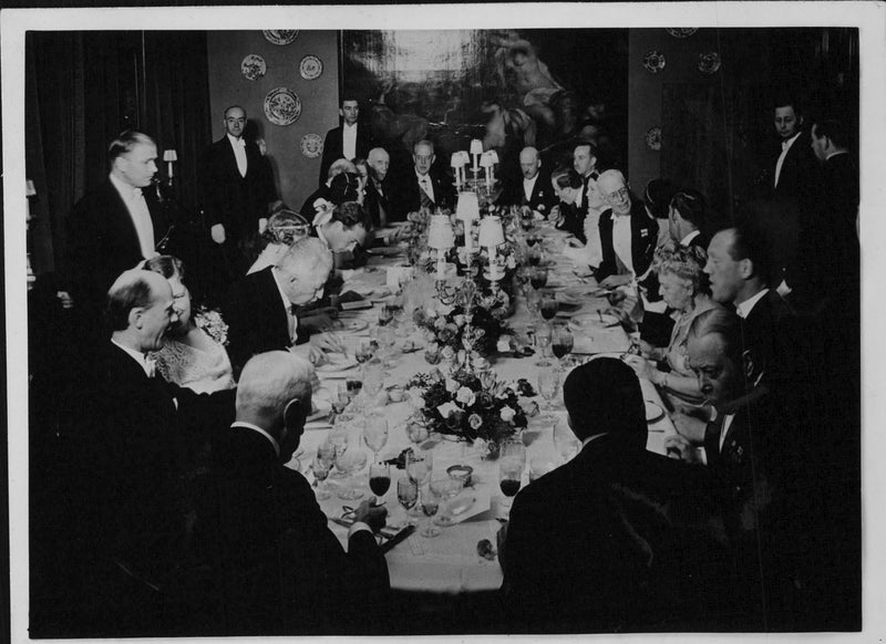 Royal dinner - Vintage Photograph