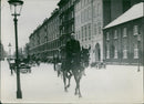 King Christian of Denmark in the streets of Copenhagen - Vintage Photograph