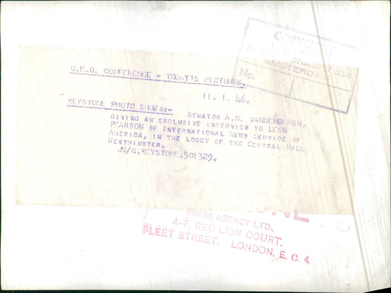 U..N.O. Conference - Vintage Photograph