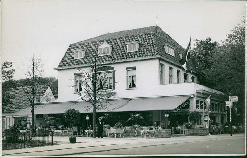 Hotel and Restaurant - Vintage Photograph