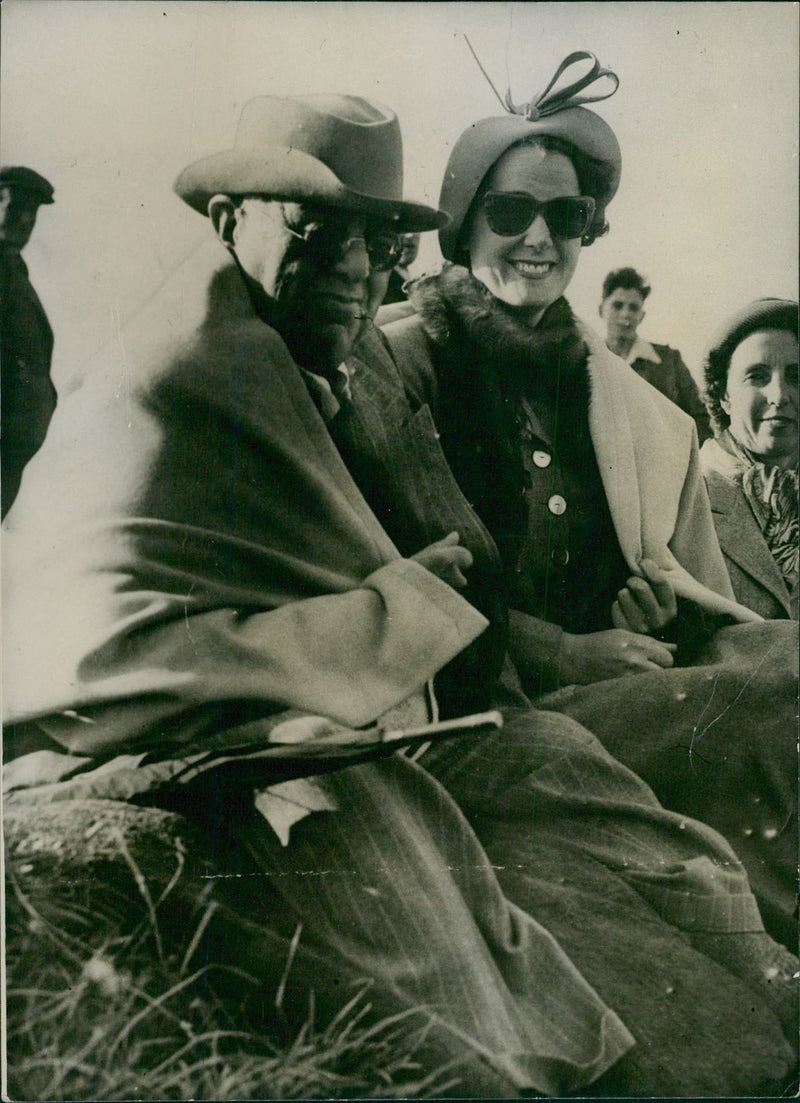 Aga Khan and Begum Om Habibeh - Vintage Photograph