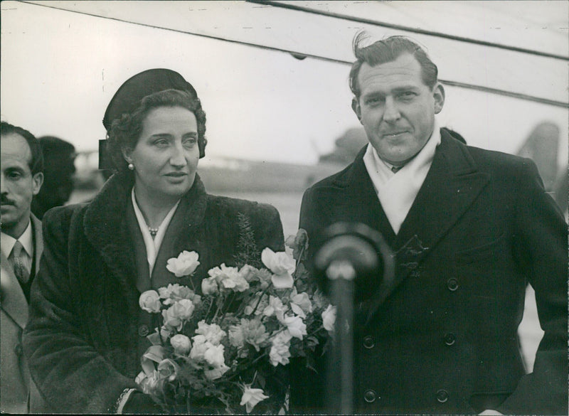 Don Juan and his wife, princess Maria - Vintage Photograph