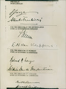 Signatures - Vintage Photograph
