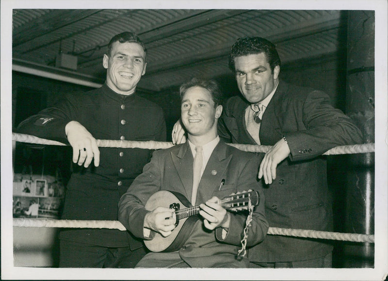 John Nilsson, Yrjoe Piitulainen, and Freddie Mills. - Vintage Photograph