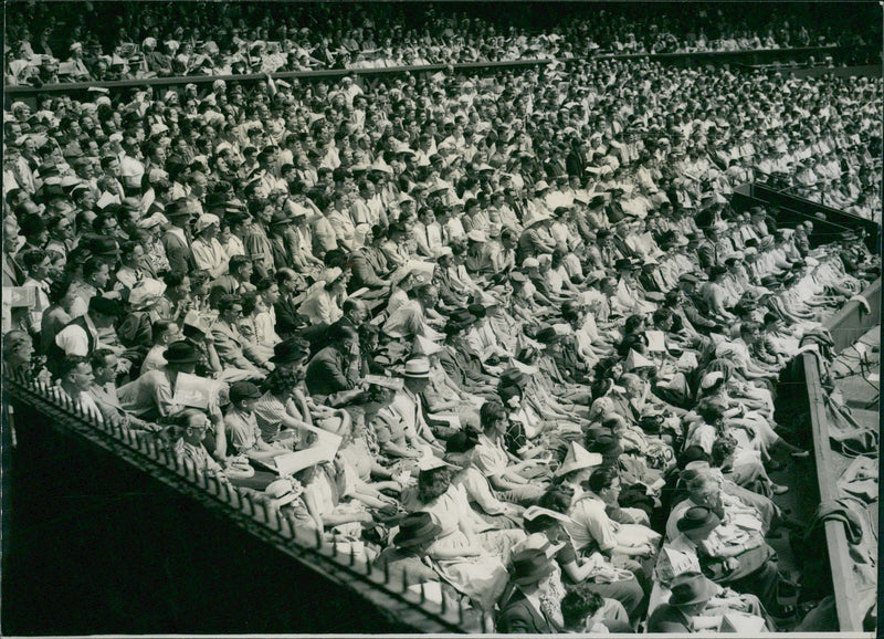 Wimbledon Robert Falkenburg and D. Mitic - Vintage Photograph