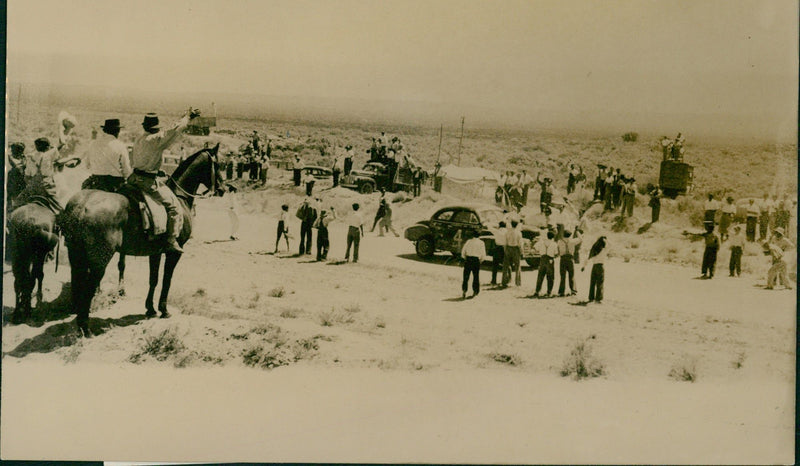 World's longest car race - Vintage Photograph