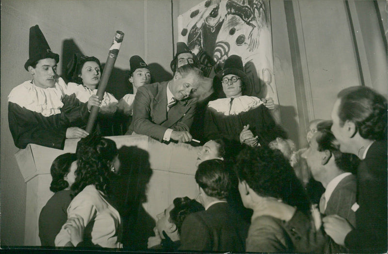 Baptism on the Stage - Vintage Photograph