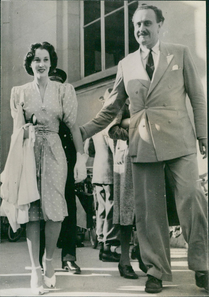 Princess Faiza and King Farouk of Egypt - Vintage Photograph
