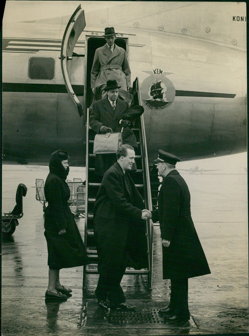KLM Arrival - Vintage Photograph