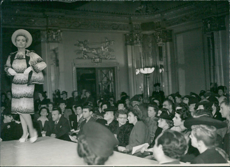 Parade of Models in British Rayons - Vintage Photograph