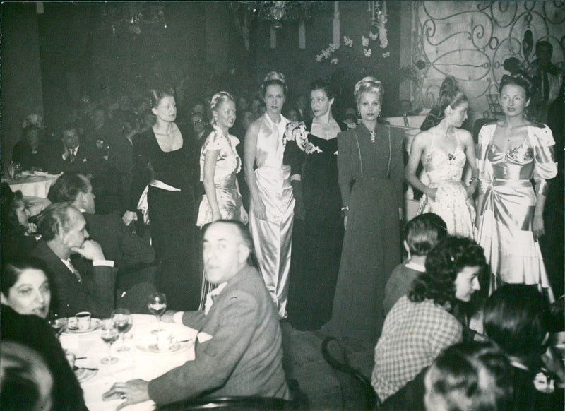 Models in fashion clothes - Vintage Photograph