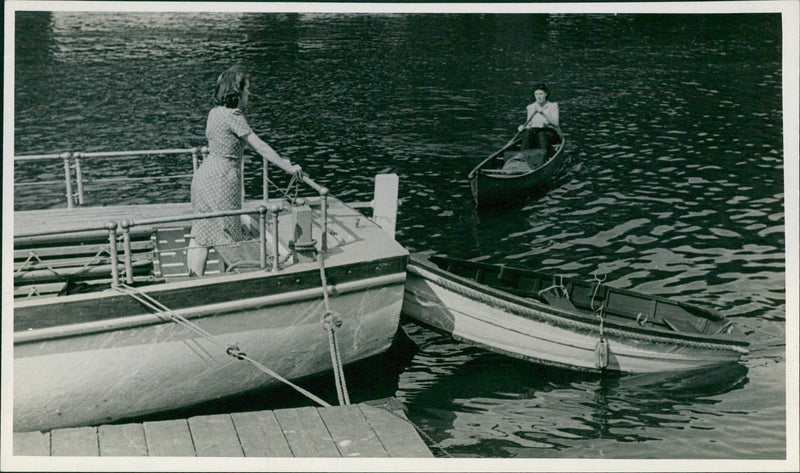 Boats on the water - Vintage Photograph