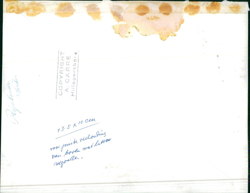 View of a ski-Lodge and the snow - Vintage Photograph