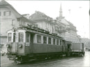 A tram in the city - Vintage Photograph