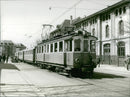 Trolleybus in the city - Vintage Photograph