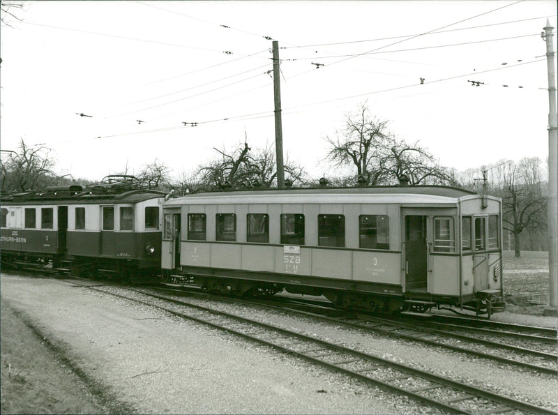 Trolleybus on the tracks - Vintage Photograph