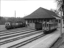 Trolleybuses at the station - Vintage Photograph