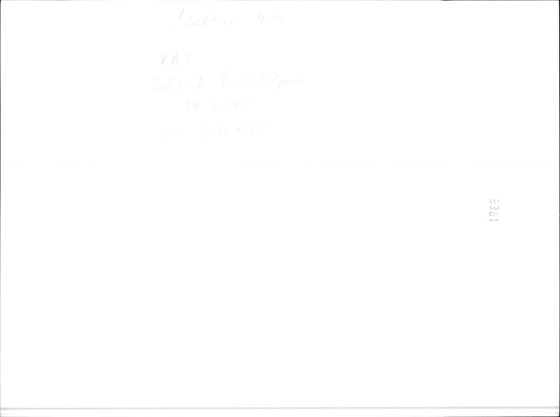 Trolleybus at the station - Vintage Photograph