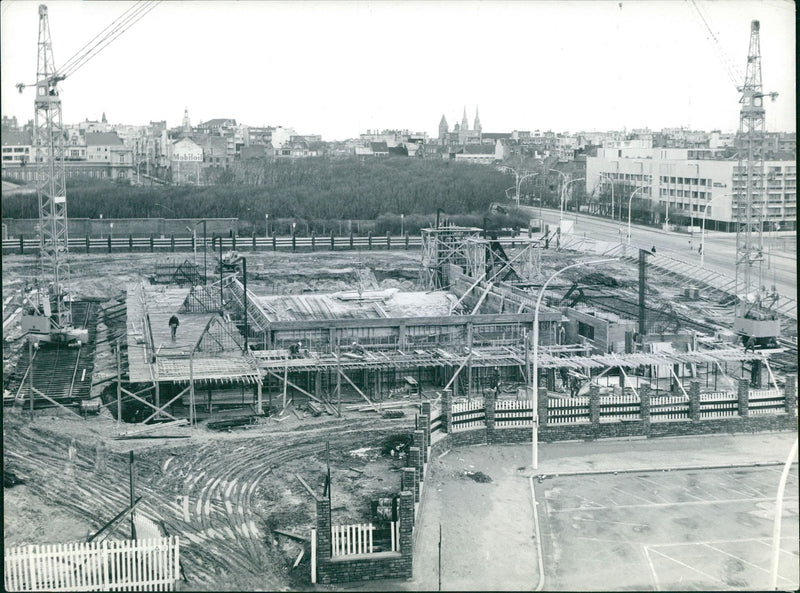 Olympic pool in Ostend - Vintage Photograph