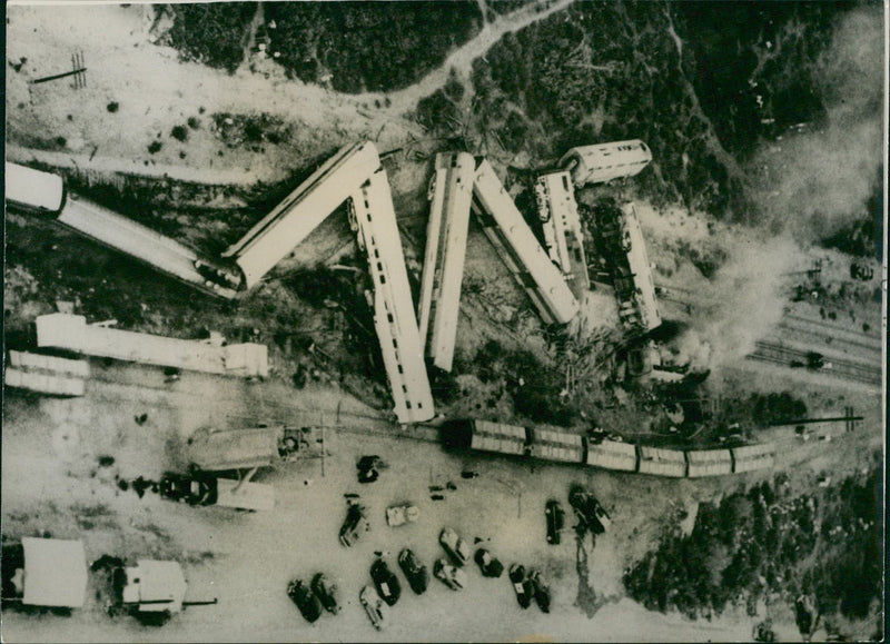 Concertina train - Vintage Photograph