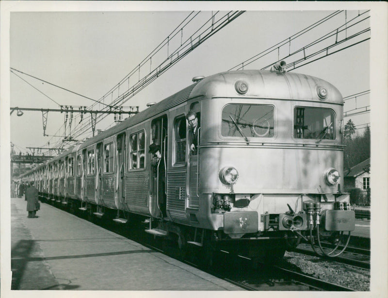 A train on the tracks - Vintage Photograph