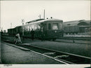 Trains on the tracks - Vintage Photograph