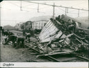 Train collision at Tilburg - Vintage Photograph