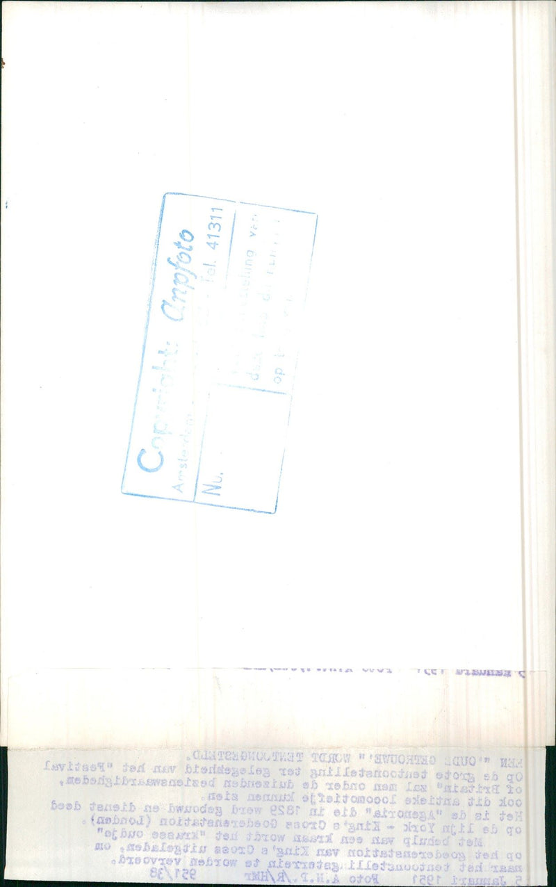 "Oude Getrouwe" Exhibition - Vintage Photograph