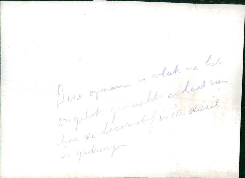 GMANE AND LET LOCOMOTIF HOW DIES AAKT HAS UNLIKA VLAH BEEN DIRA INDE SQUEE - Vintage Photograph