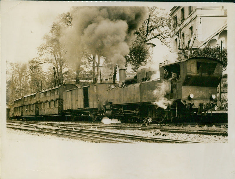 Old steam train - Vintage Photograph