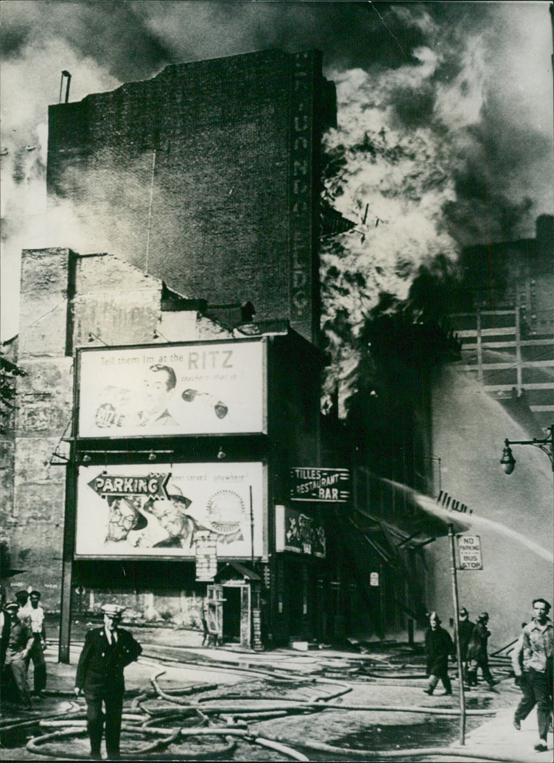 Four Alarm Fire - Vintage Photograph