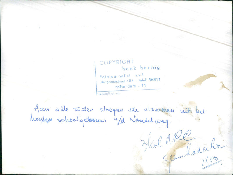 The Flames Flew from All Sides - Vintage Photograph