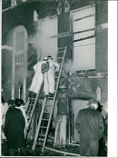 Burning Seward Square - Vintage Photograph
