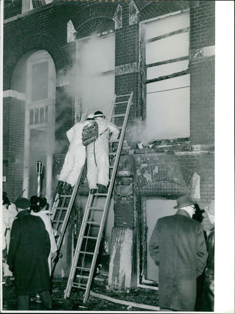 Burning Seward Square - Vintage Photograph