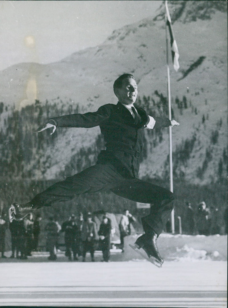 Victory leap by Richard Button - Vintage Photograph