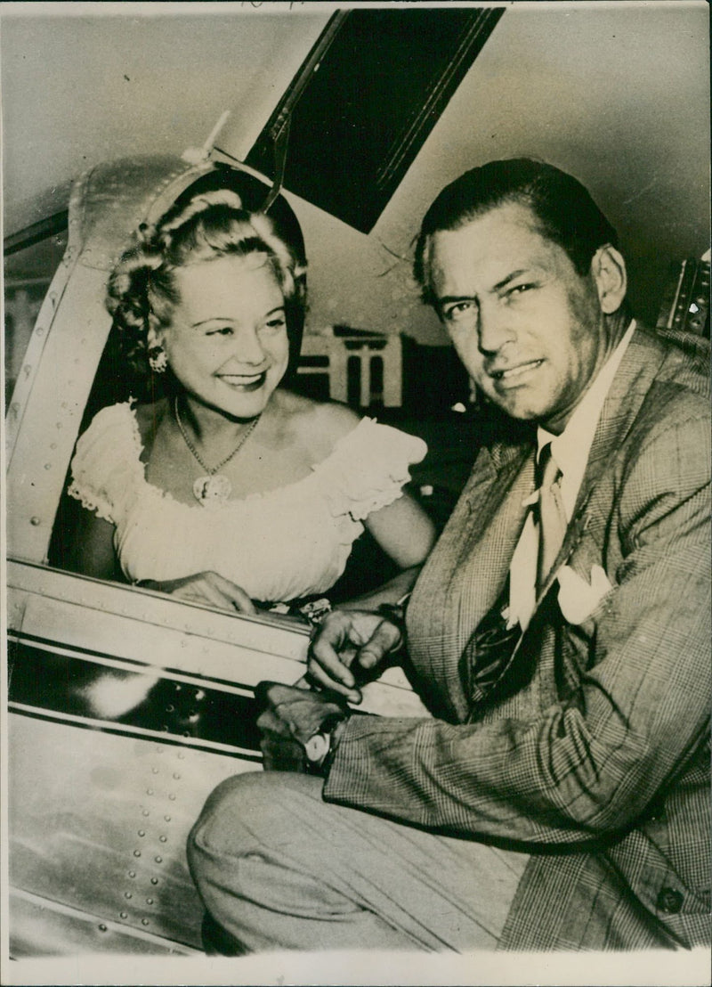 Sonja Henie and Winthop Gardiner Jr. - Vintage Photograph