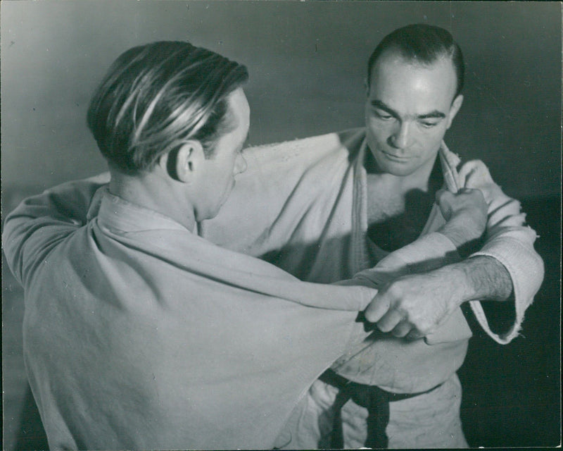 Judo training - Vintage Photograph