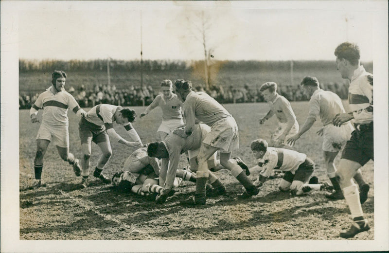 Rugby match - Vintage Photograph