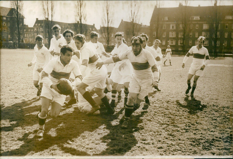 Rugby match - Vintage Photograph