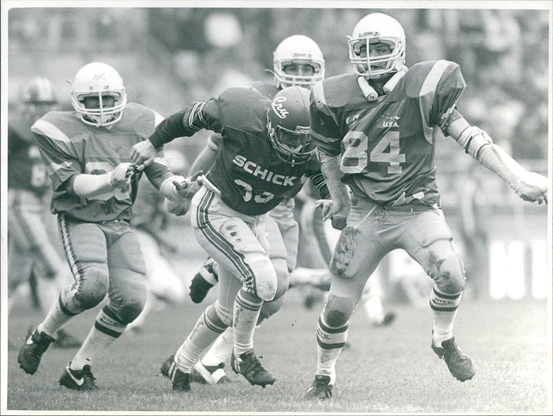 American Football Rams- Crusdaers - Vintage Photograph