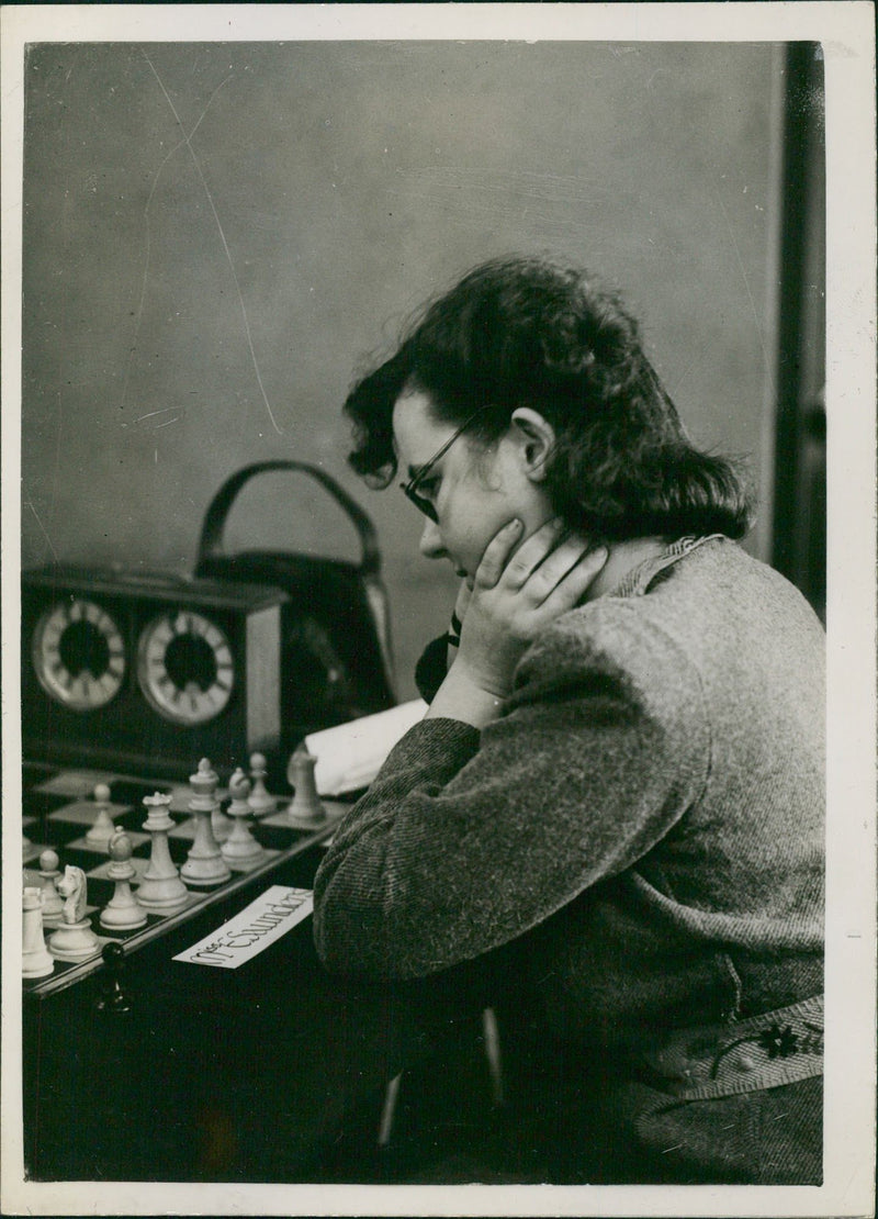 1939 KEYSTONE CHESS NOTTINGHAM HASTINGSTANY ONCE WORLD INTERNATIONAL CHAMPION - Vintage Photograph